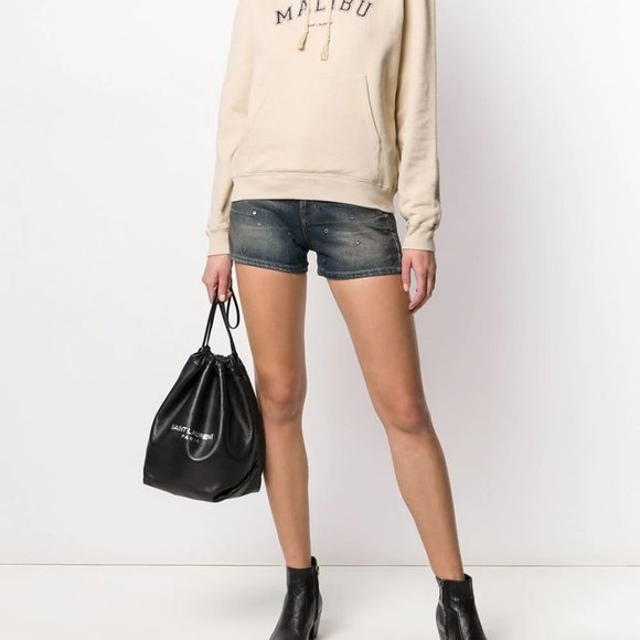 Saint Laurent Malibu Sweatshirt Saint Laurent Malibu Grey Crewneck